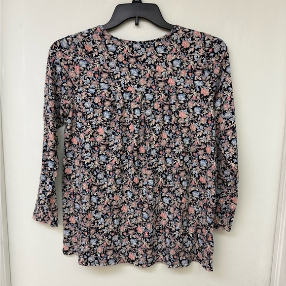 J. Jill Floral Long Sleeve Women's Top Size SP - Picture 2 of 3